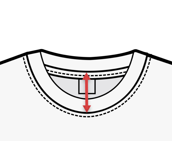 Front Neckline Drop